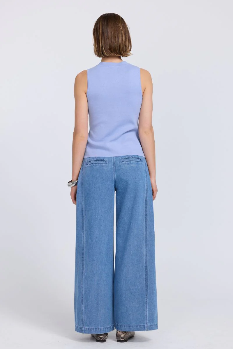 ASTRID KNIT TOP - PACIFIC - Image 4