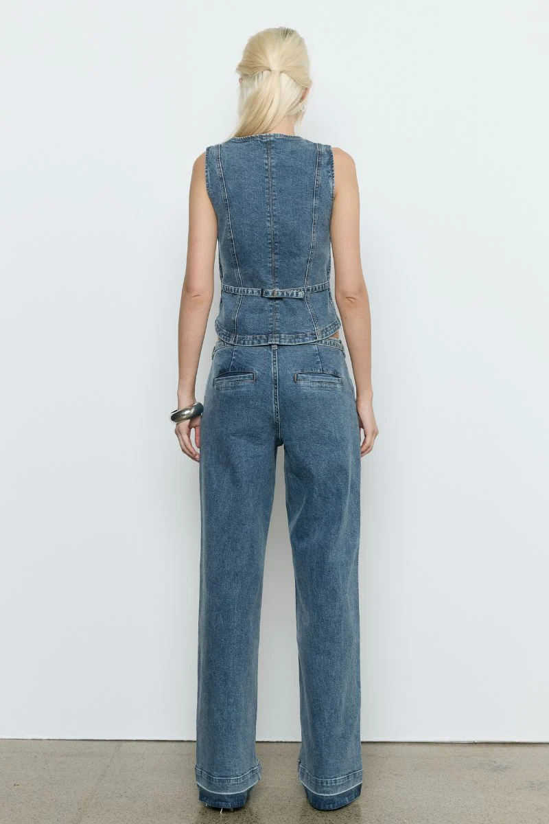 DAWN DENIM BODICE - VINTAGE BLUE - Image 4
