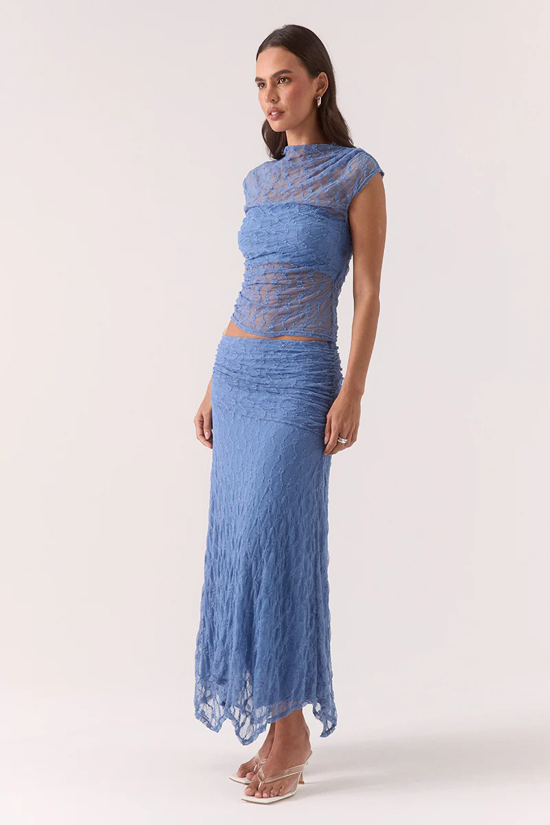 LOWRI SKIRT - SLATE BLUE - Image 3