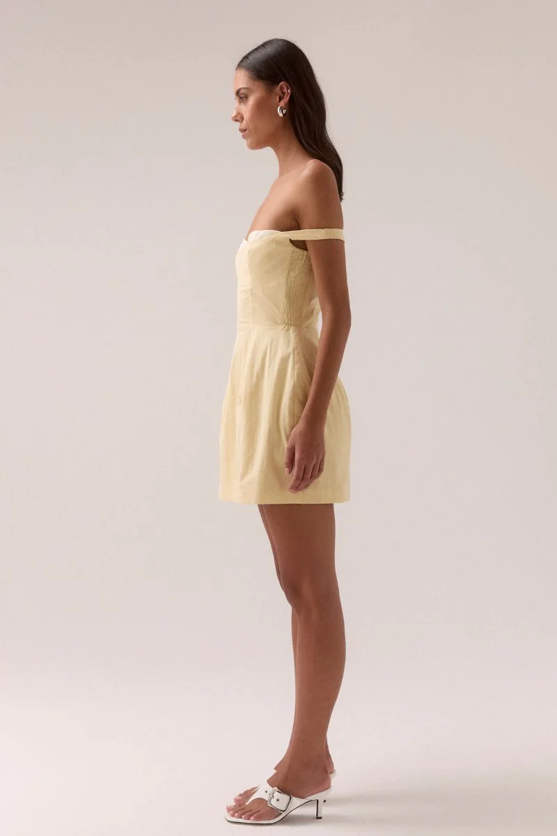 LURE MINI DRESS - LEMONADE - Image 3