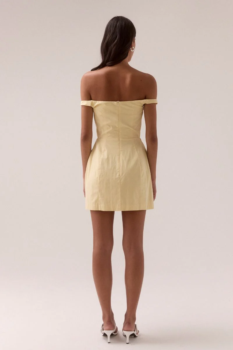 LURE MINI DRESS - LEMONADE - Image 4