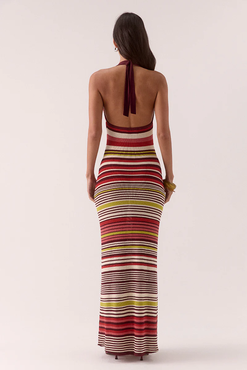 PANDORA KNIT DRESS - STRIPE - Image 4