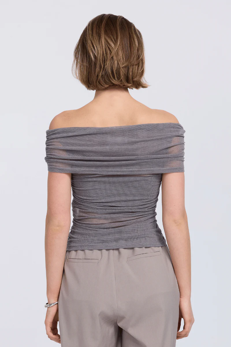 RISE MESH SLEEVELESS TOP - SHADOW - Image 3
