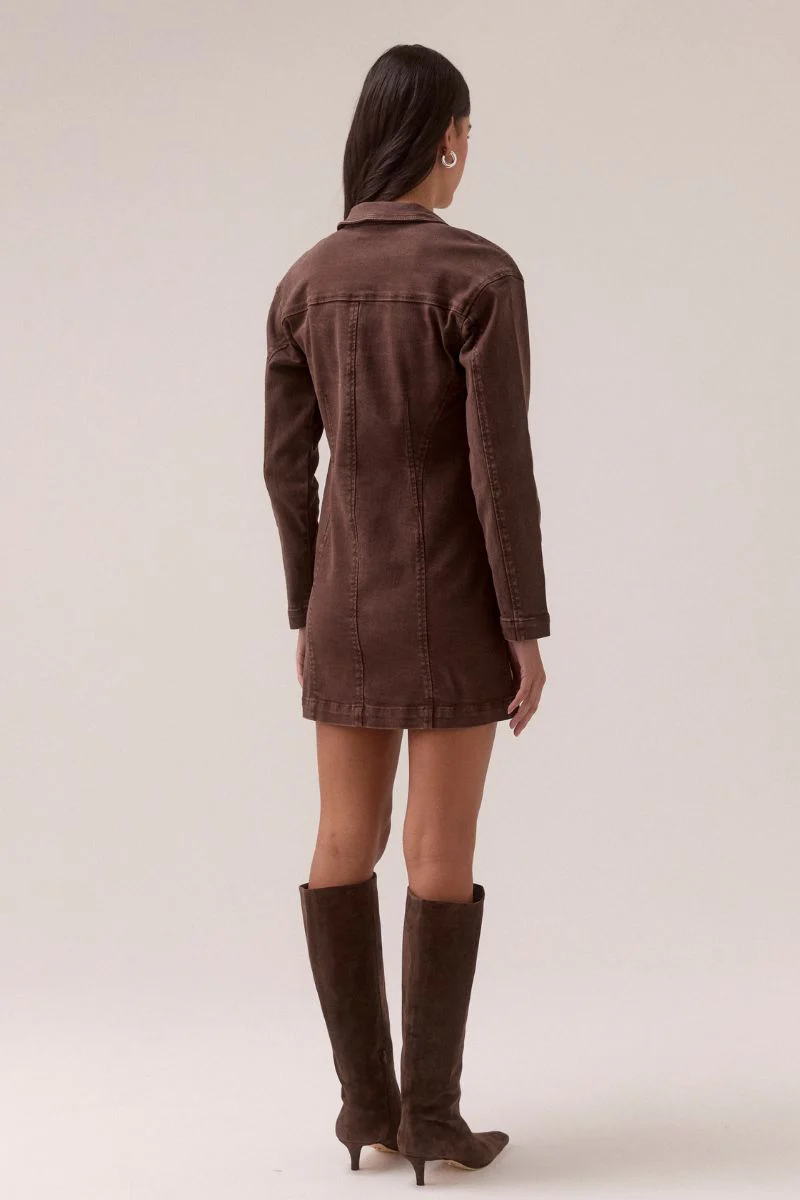 ZYRA DRESS - RAISIN - Image 3